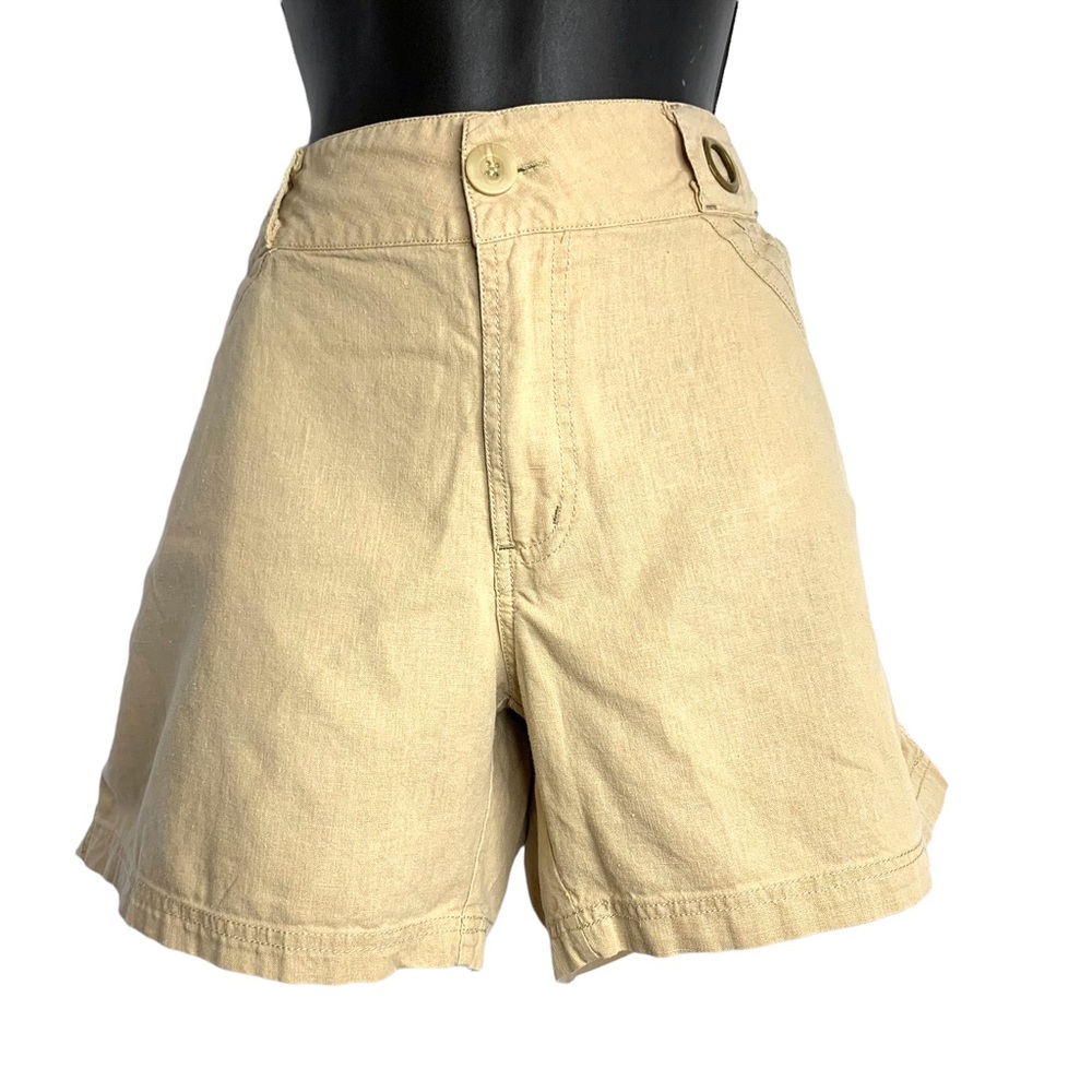 Aventura Organic Hemp Cotton Khaki Shorts Sz 12 EUC